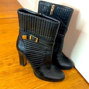 Vince Camino black leather ankle boots